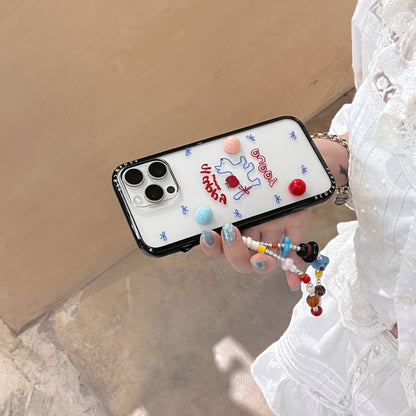 Rynx | Happy Summer Puppy iPhone case with 3D candy beads & charm wire