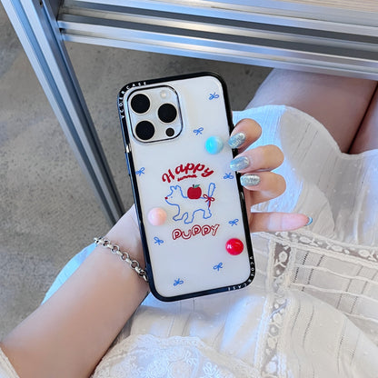 Rynx | Happy Summer Puppy iPhone case with 3D candy beads & charm wire