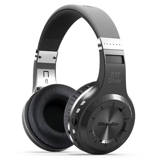 RYNX | Bluedio H+ Turbine Wireless Bluetooth 4.1 Stereo Headphones Headset with Mic & Micro SD Card Slot & FM Radio, For iPhone, Samsung, Huawei, Xiaomi, HTC and Other Smartphones, All Audio Devices(Black)