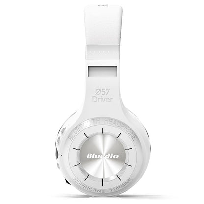 RYNX | Bluedio H+ Turbine Wireless Bluetooth 4.1 Stereo Headphones Headset with Mic & Micro SD Card Slot & FM Radio, For iPhone, Samsung, Huawei, Xiaomi, HTC and Other Smartphones, All Audio Devices(White)