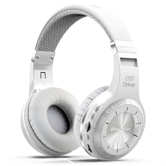 RYNX | Bluedio H+ Turbine Wireless Bluetooth 4.1 Stereo Headphones Headset with Mic & Micro SD Card Slot & FM Radio, For iPhone, Samsung, Huawei, Xiaomi, HTC and Other Smartphones, All Audio Devices(White)