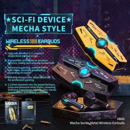 RYNX | WEKOME VB06 Mech Series Metal Bluetooth Earphone (Tarnish)