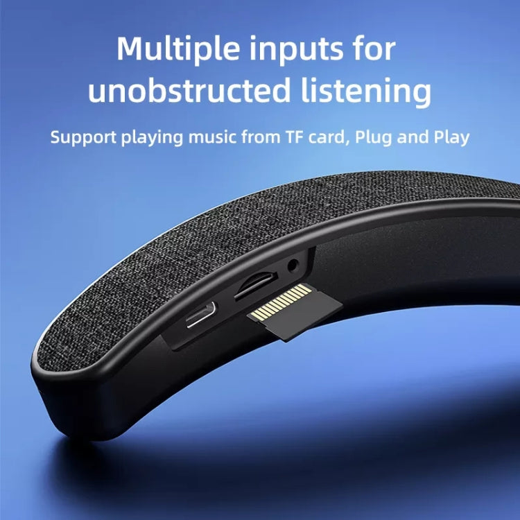 RYNX | EBS-905 Portable Neck Stereo Wireless Bluetooth Speaker (Black)