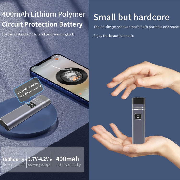 RYNX | QY08 Bluetooth Bone Conduction Pillow Speaker (Grey)