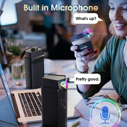Rynx | L1 Outdoor portable RGB light USB Bluetooth wireless speaker with microphone (Black)