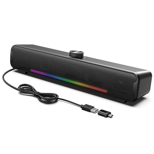 Rynx | L16 Portable RGB Light HiFi USB Bluetooth Wireless Speaker (Black)