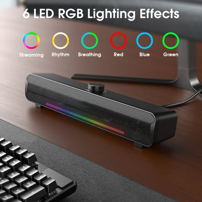Rynx | L16 Portable RGB Light HiFi USB Bluetooth Wireless Speaker (Black)