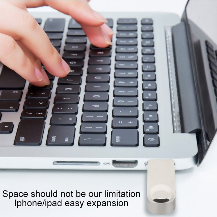 Rynx | S29 3 in 1 128GB Micro USB + USB + 8 Pin Interface Metal Twister Flash Drive (Silver)