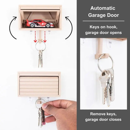 Rynx | Industrial Key Holder for Wall Mounting – 3D Printed Garage Look with Motion Effect