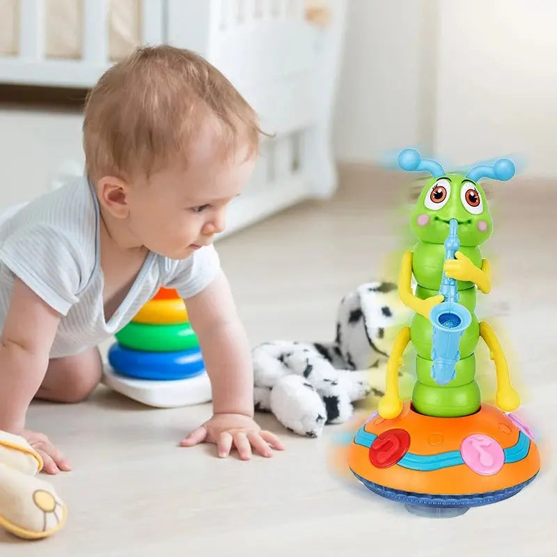 Rynx | Interactive dancing saxophone caterpillar with lights