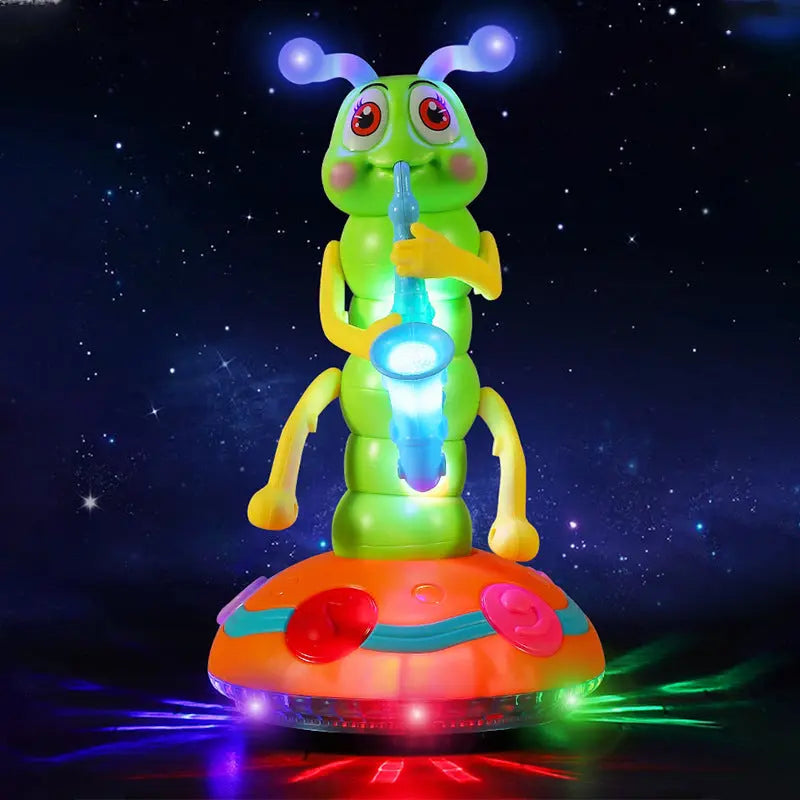 Rynx | Interactive dancing saxophone caterpillar with lights