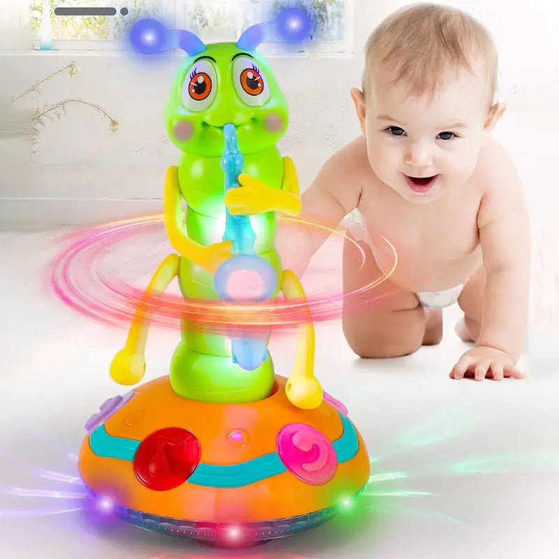 Rynx | Interactive dancing saxophone caterpillar with lights