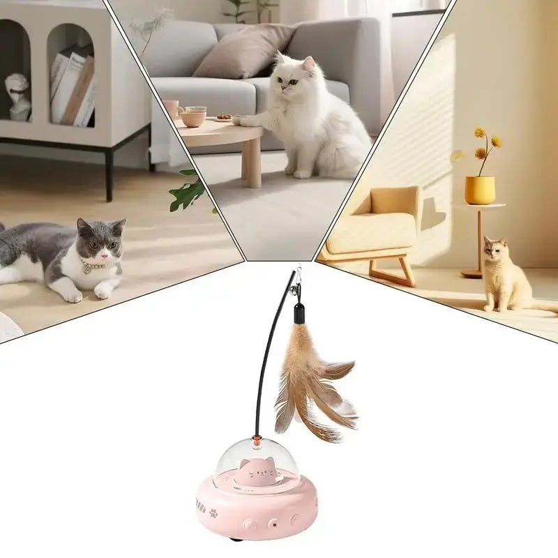 Rynx | Interactive rolling toy with spring and LED light for cats