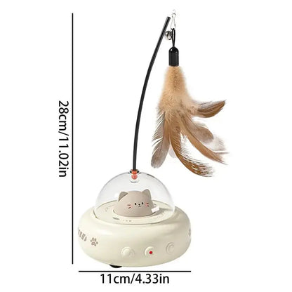 Rynx | Interactive rolling toy with spring and LED light for cats