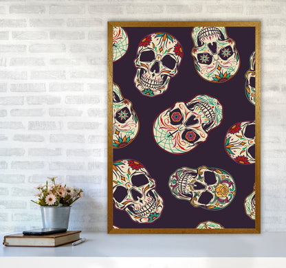Rynx | Day Of The Dead Skull Art Print by Jason Stanley