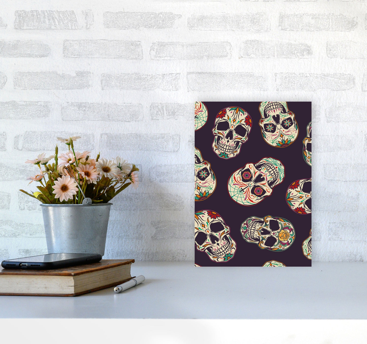 Rynx | Day Of The Dead Skull Art Print by Jason Stanley