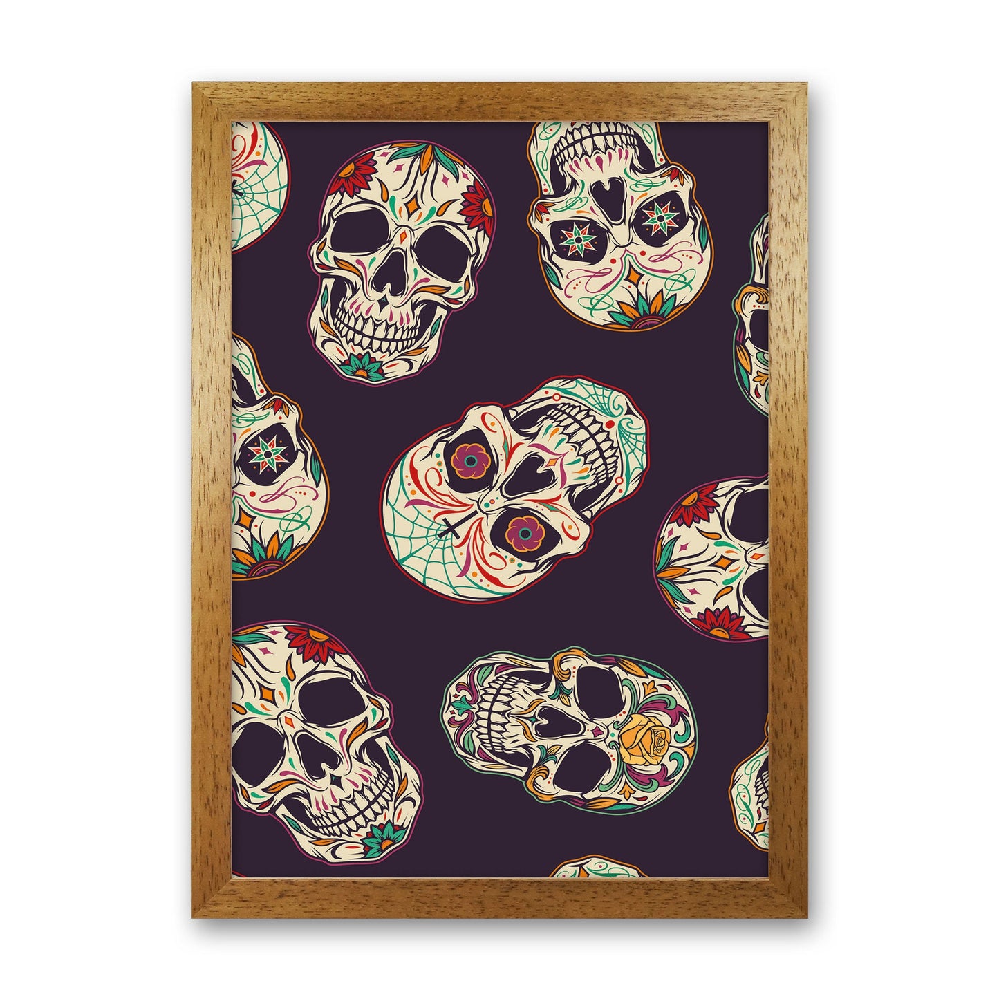 Rynx | Day Of The Dead Skull Art Print by Jason Stanley