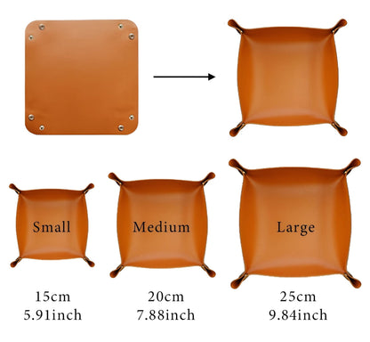 RYNX | Leather Tray Catch Basin Storage Box