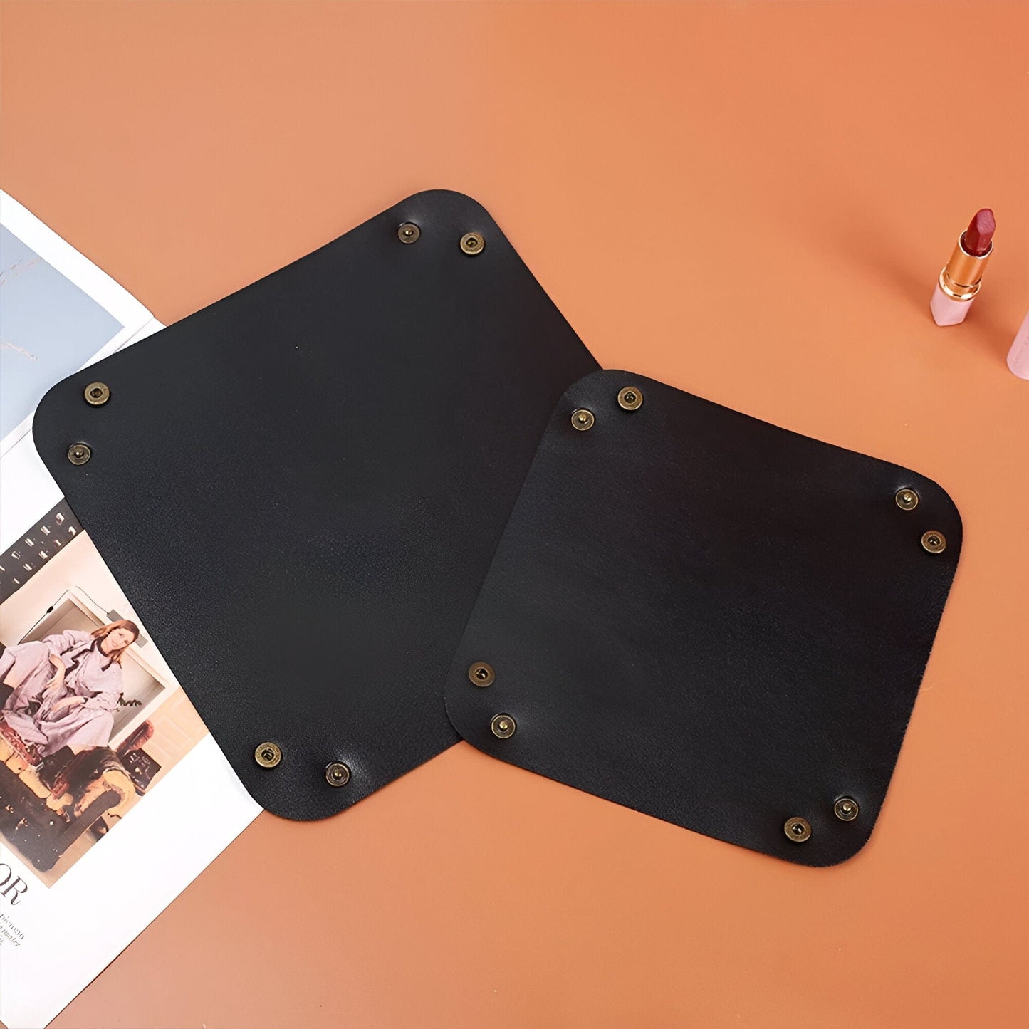 RYNX | Leather Tray Catch Basin Storage Box
