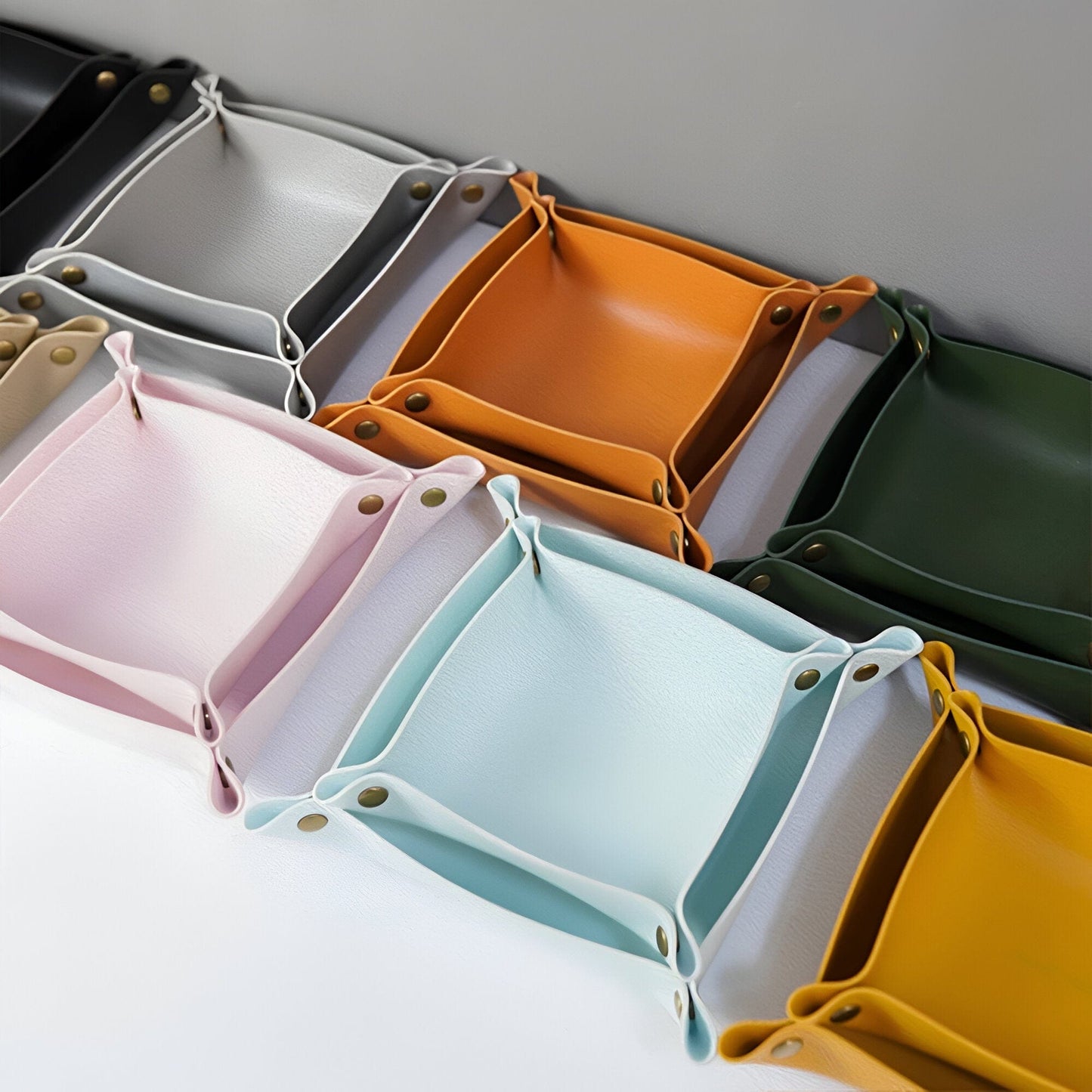 RYNX | Leather Tray Catch Basin Storage Box