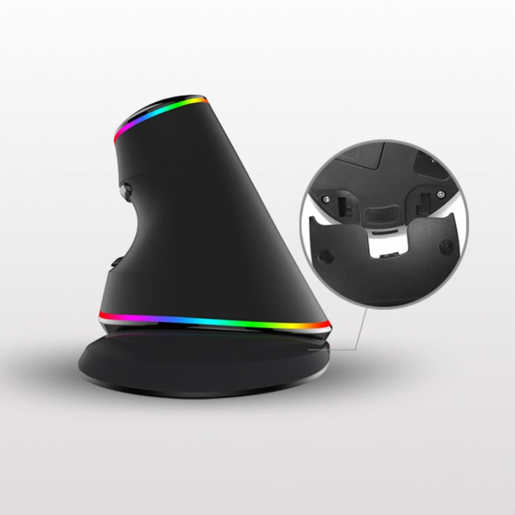 Rynx | DELUX M618 Plus RGB Wired Optical Mouse Ergonomic Vertical Mouse 4000DPI