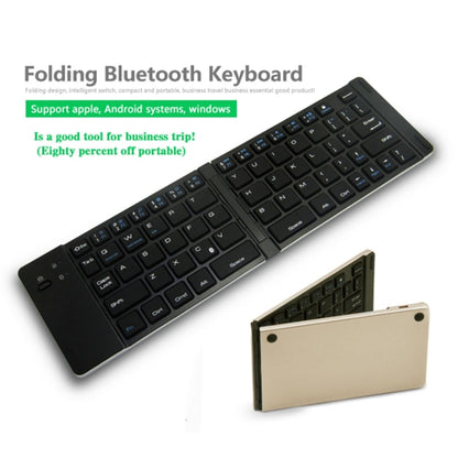 Rynx | F66 Folding Bluetooth Wireless 66 Keys Keyboard, Supports Android / Windows / iOS (Rose Gold)