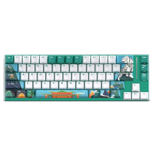 Rynx | LEOBOG K67 2.4G Bluetooth Wireless RGB Three Modes Customized Mechanical Keyboard, Ice Crystal Switch (Green)