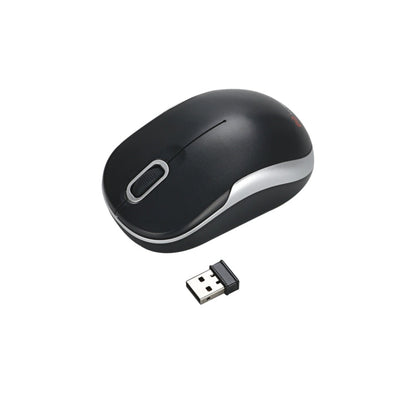 Rynx | MC Cable MC-61CB 2.4GHz Wireless Mouse + 22-Key Numeric Keypad Keyboard with USB Receiver Set for Computer PC Laptop (Black)