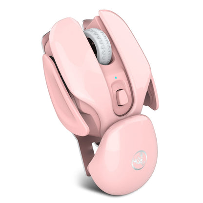Rynx | HXSJ T37 2.4GHz 1600dpi 3-Mode Adjustable Wireless Silent Mouse (Pink)