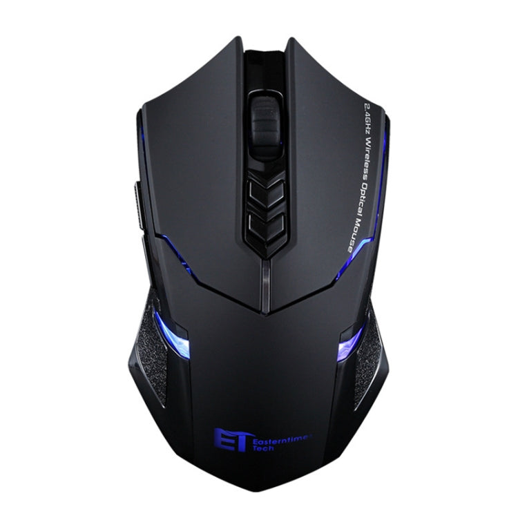 Rynx | ET X-08 7-Button 2400DPI 2.4G Wireless Silent Gaming Mouse with USB Receiver & Colorful Backlighting (Black) Standard title