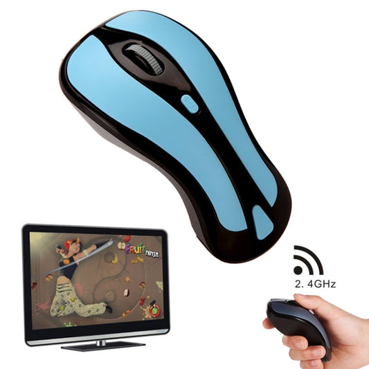 Rynx | PR-01 6D Gyroscope Fly Air Mouse 2.4G USB Receiver 1600 DPI Wireless Optical Mouse for Computer PC Android Smart TV Box (Blue + Black)