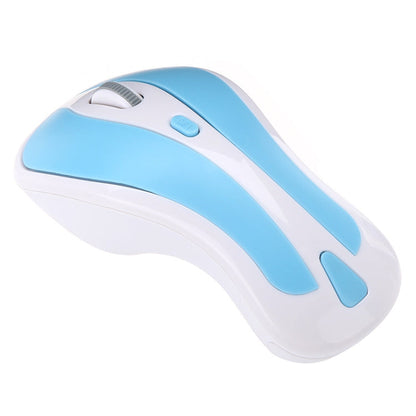 Rynx | PR-01 6D Gyroscope Fly Air Mouse 2.4G USB Receiver 1600 DPI Wireless Optical Mouse for Computer PC Android Smart TV Box (Blue + White)