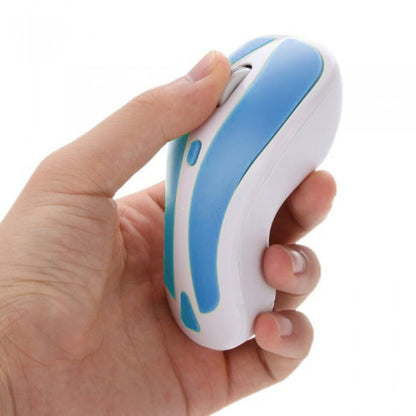 Rynx | PR-01 6D Gyroscope Fly Air Mouse 2.4G USB Receiver 1600 DPI Wireless Optical Mouse for Computer PC Android Smart TV Box (Blue + White)