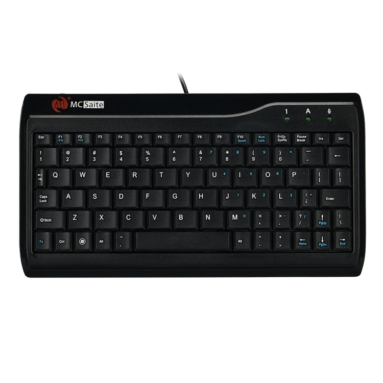 Rynx | MC Saite MC-8017 Wired 78-Key Mini Multimedia Computer Keyboard (Black)