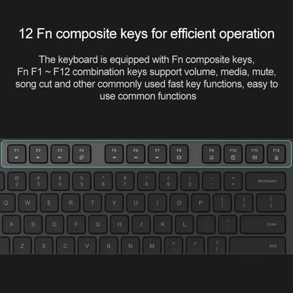 Rynx | Original Xiaomi 2.4GHz Wireless Keyboard + Mouse Set 2 for Notebook Desktop Laptop (Black)