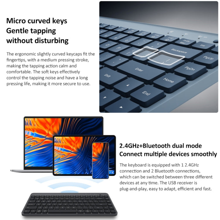 Rynx | Original Xiaomi XMBXJP01YM 85-Key Portable Dual-Mode Keyboard (Dark Gray)