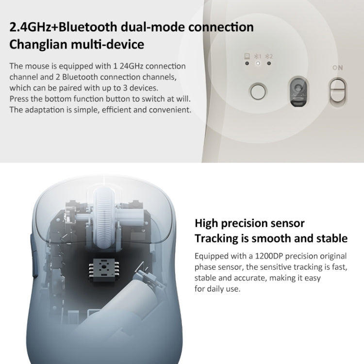 Rynx | Original Xiaomi Dual-mode 1200DPI Ultra-thin Computer Mouse 3 (Blue)