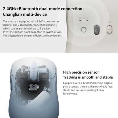 Rynx | Original Xiaomi Dual-mode 1200DPI Ultra-thin Computer Mouse 3 (Blue)