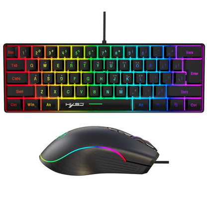 Rynx | HXSJ V700B+A867 Wired RGB Backlit Keyboard and Mouse Set