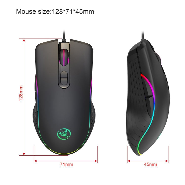 Rynx | HXSJ V700B+A867 Wired RGB Backlit Keyboard and Mouse Set