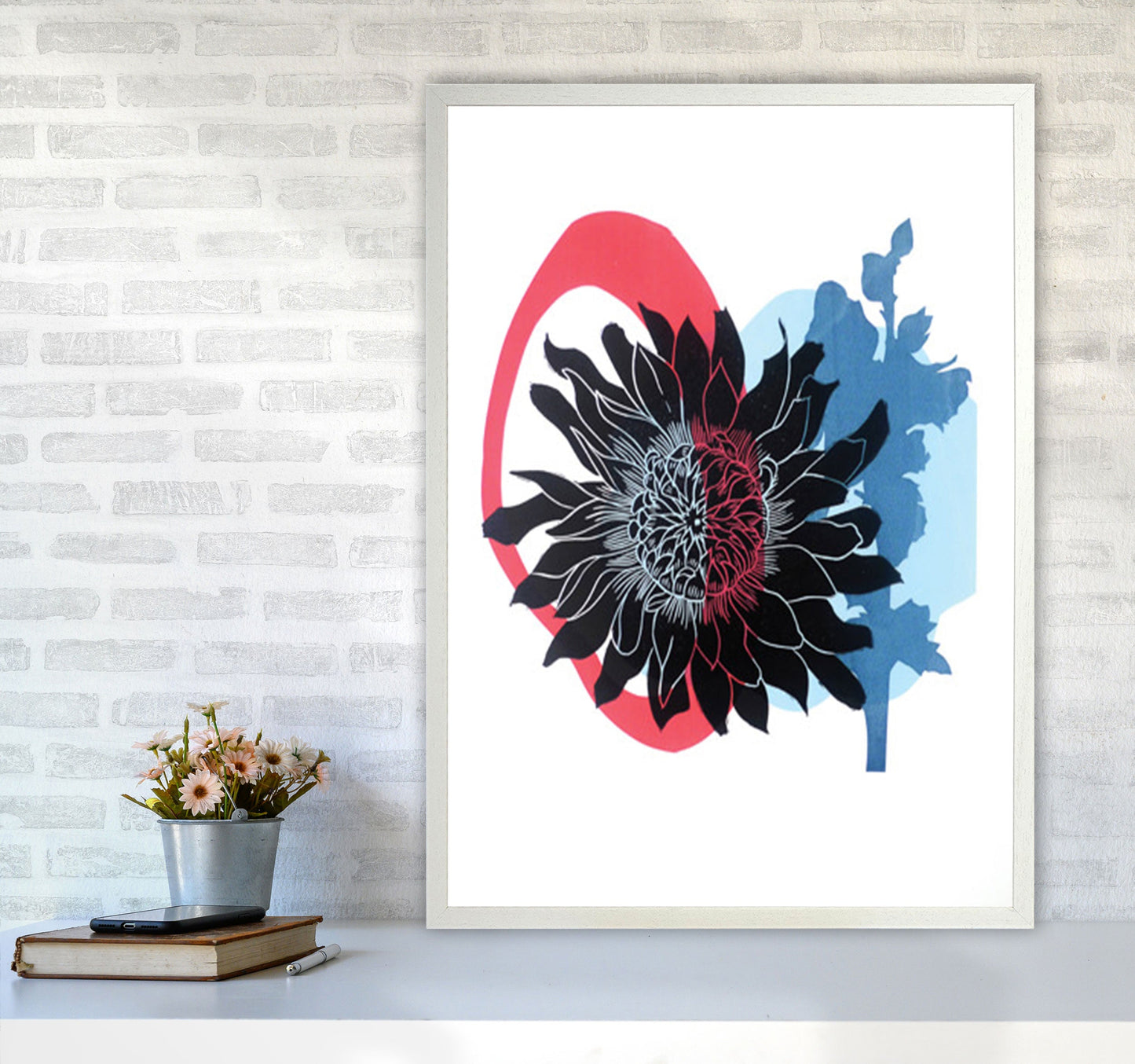 Rynx | Dahlia PLpostcard Art print by Kate Heiss