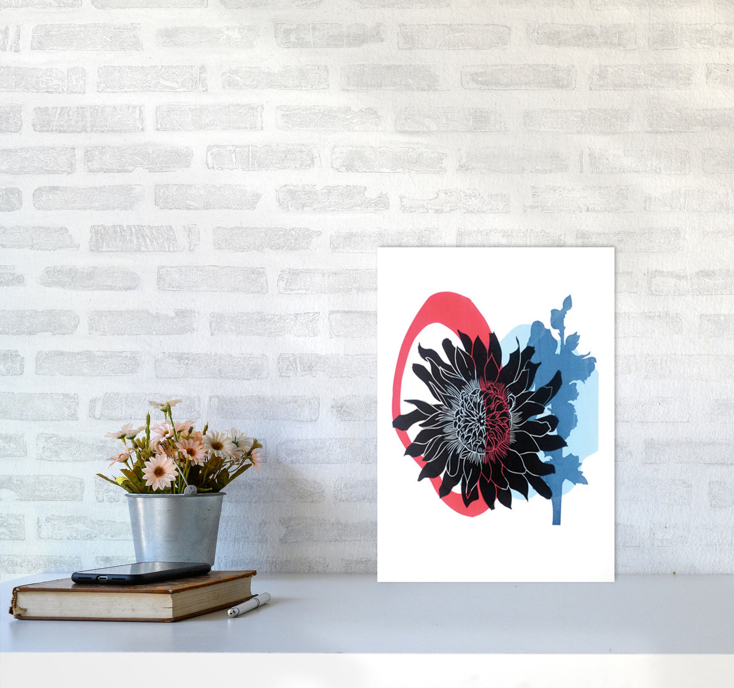Rynx | Dahlia PLpostcard Art print by Kate Heiss