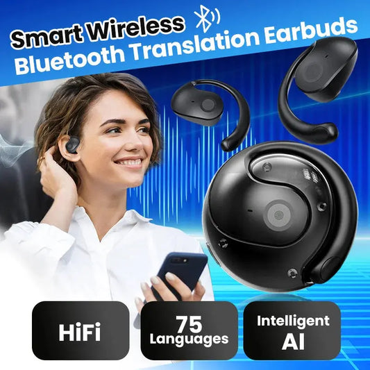 Rynx | Wireless Bluetooth Translation Earbuds – Real-Time Language Assistance Worldwide
