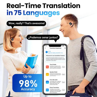 Rynx | Wireless Bluetooth Translation Earbuds – Real-Time Language Assistance Worldwide