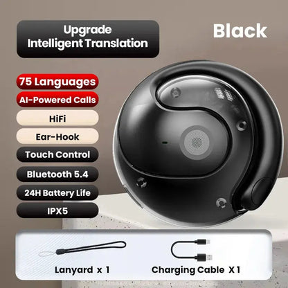 Rynx | Wireless Bluetooth Translation Earbuds – Real-Time Language Assistance Worldwide