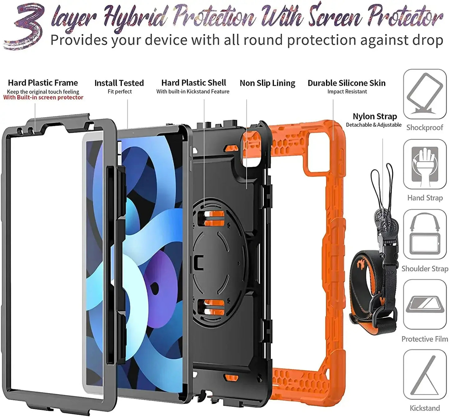 RYNX | Heavy Duty Robust Case For 2024 Ipad Air 11 And Ipad Air 13