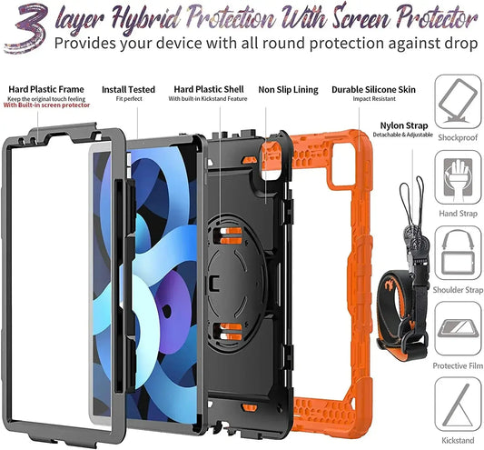RYNX | Heavy Duty Robust Case For 2024 Ipad Air 11 And Ipad Air 13