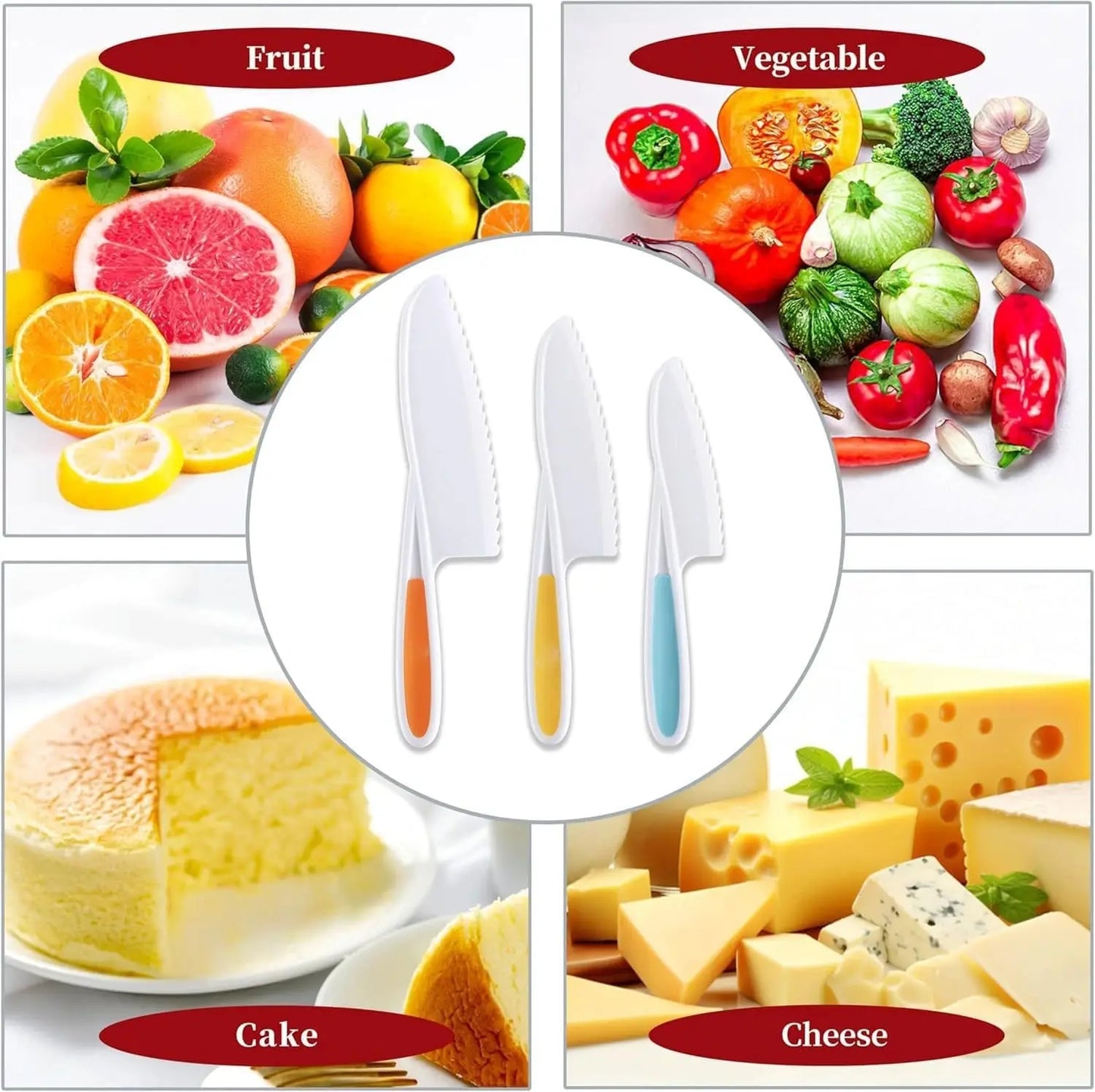 Rynx | Child-friendly kitchen set with knife, peeler & board