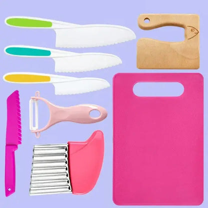 Rynx | Child-friendly kitchen set with knife, peeler & board