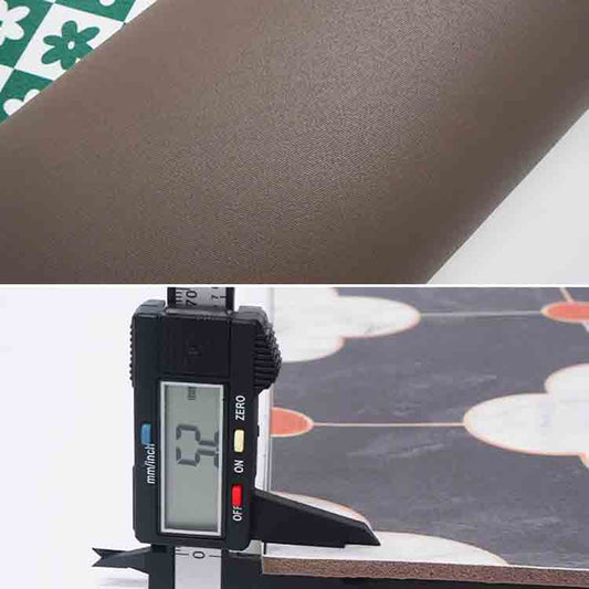 Rynx | Black Gray and White Flowers Kitchen Mat